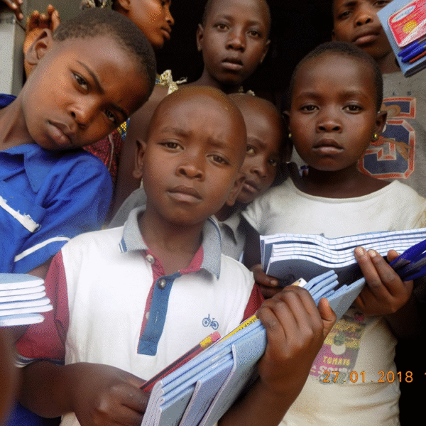 OVC beneficiaries receive scholastic Materials for education support